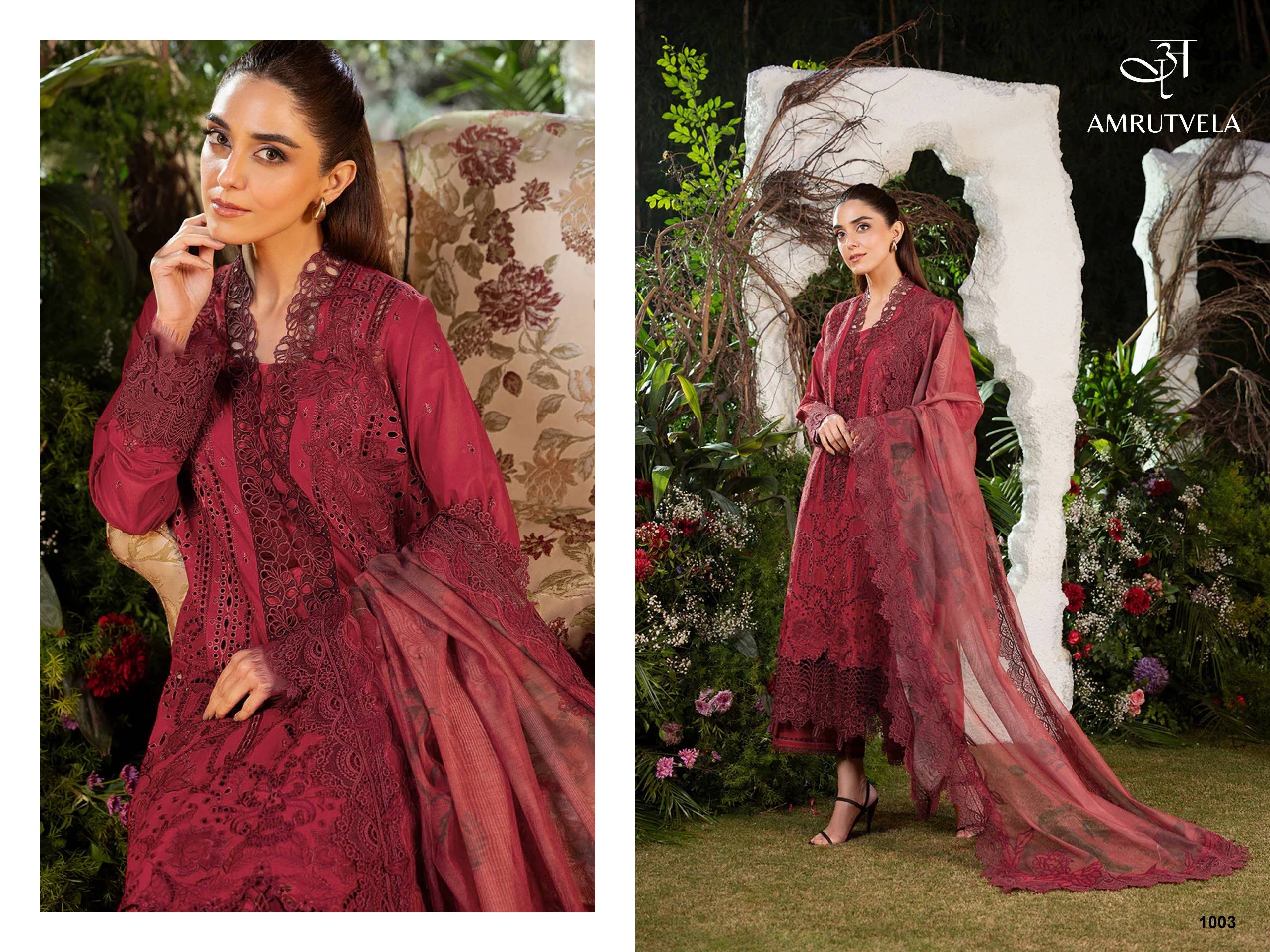 Sobia Nazir By Amrutvela 1001 To 1006 Series Indian Traditional casual wear Pakistani pure cotton dresses At Wholesale Price